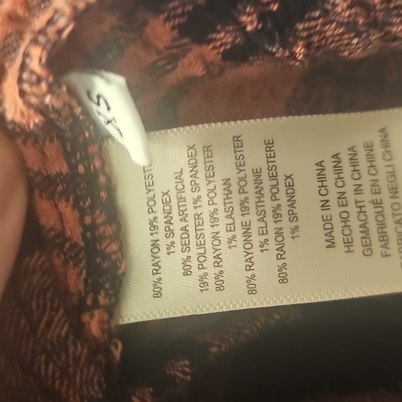 Anthropology (Cloth and Stone) Black and Pink Plaid, Long Sleeve Dress, Size XS - Picture 10 of 11